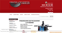 Desktop Screenshot of maquinasyherramientasonline.com